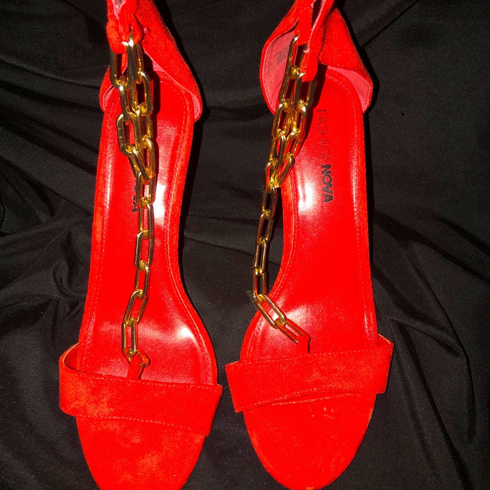 Zipped up sandal heels